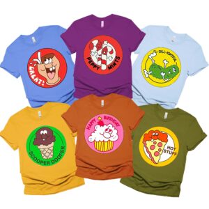 Custom Scratch And Sniff Stickers Halloween Matching Shirt