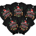 Custom Santa Family Christmas 2024 Matching Christmas Shirt