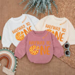 Custom Half Way To One Pizza Birthday Matching Baby Romper