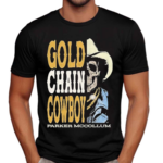 Parker Mccollum Gold Chain Cowboy Skull Shirt