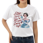 Stop Copying Me Elegant Girl Shirt