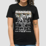 World Tour 2023 Rammstein 29th Anniversary 1994 2023 Signatures Thank You Shirt