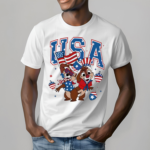 Chip And Dale With Nuts Patriotic Usa Flag Shirt