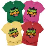 Sour Patch Kids Candy Logo Shirt, Halloween Candy Group Shirt, Family Halloween Costume Shirts, Chocolate Group Halloween Costumes Shirt, Matching Family Shirt