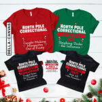 Personalized North Pole Correctional Group Matching Christmas For Family Shirt