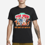 Horror Movie Characters Papa Johns Pizza You Can’t Sit With Us Halloween 2024 Shirt