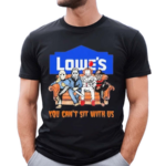 Horror Movie Characters Lowe’s You Can’t Sit With Us Halloween 2024 Shirt