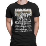 World Tour 2023 Rammstein 29th Anniversary 1994 2023 Signatures Thank You Shirt