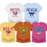 Lilo And Stitch All Characters Group Custom For Vacation Matching Family Shirt