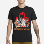 Horror Movie Characters Arbys You Can’t Sit With Us Halloween 2024 Shirt