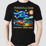 Race Track Starry Night And Formula One Shirt