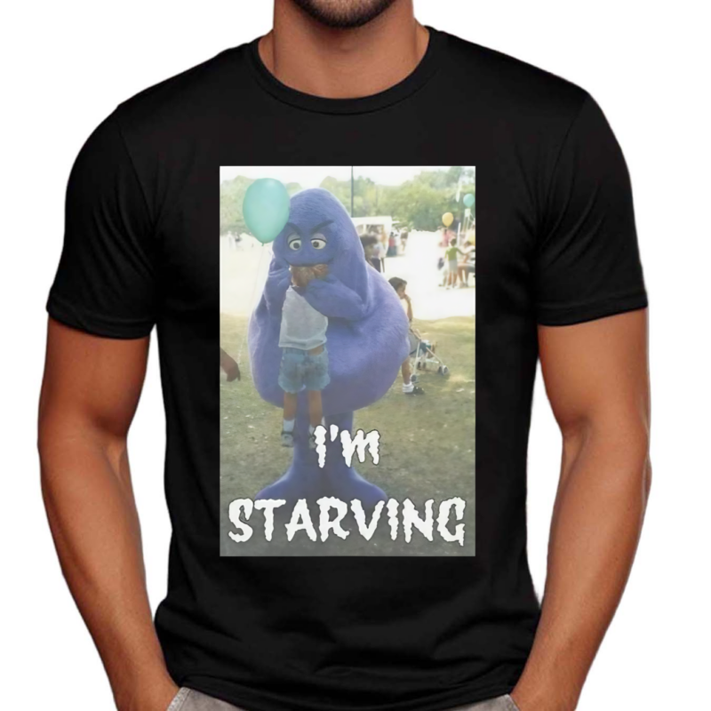 Grimace Meme I Am Starving Shirt