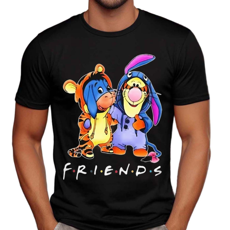 Winnie The Pooh Best Friends Eeyore And Tigger Fan Painting Shirt