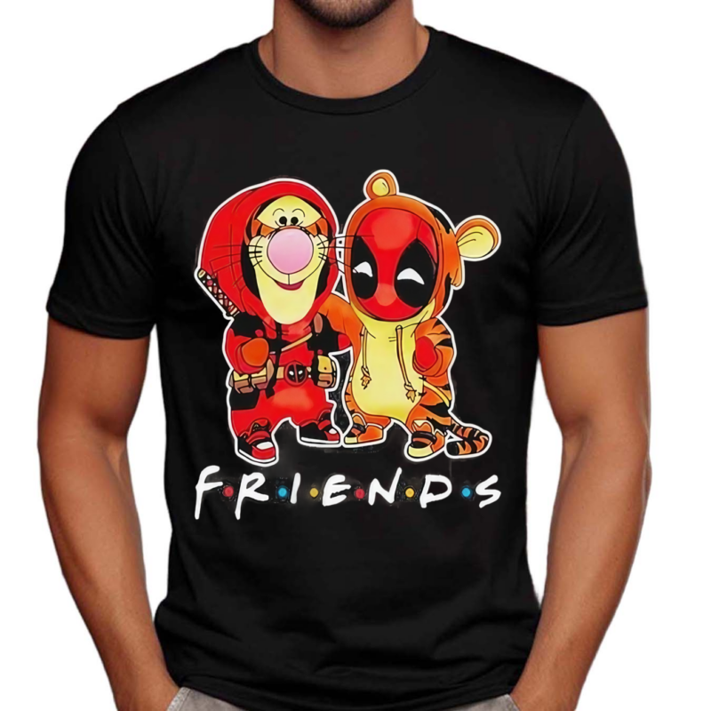 Winnie The Pooh Tigger And Deadpool Friends Disney Fan Shirt