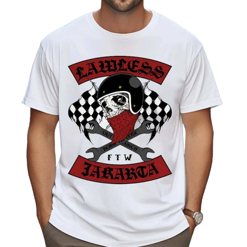 Lawless Jakarta Roadskull White Shirt