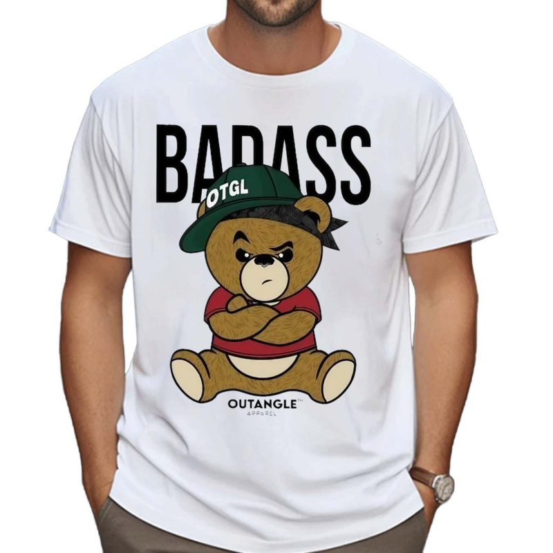 Badass Bear Out Angel Apparel Shirt