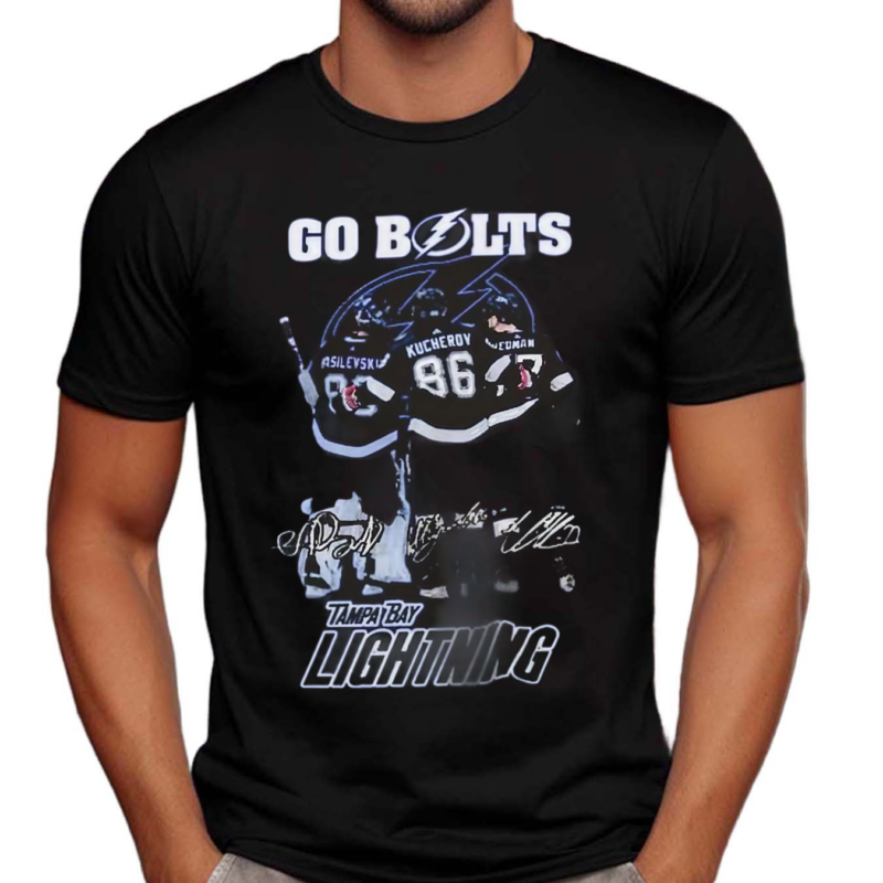 Lightning Go Bolts Vasilevskiy Kucherov Hedman Signatures Shirt