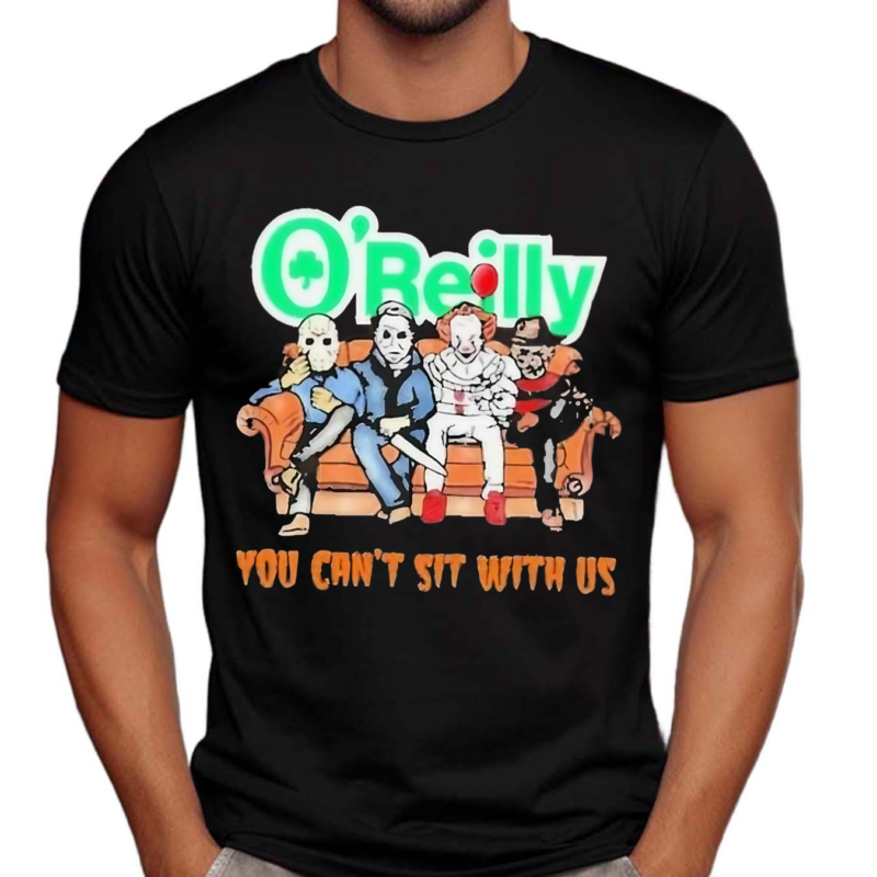 Horror Movie Characters O Reilly Auto Parts You Can’t Sit With Us Halloween 2024 Shirt