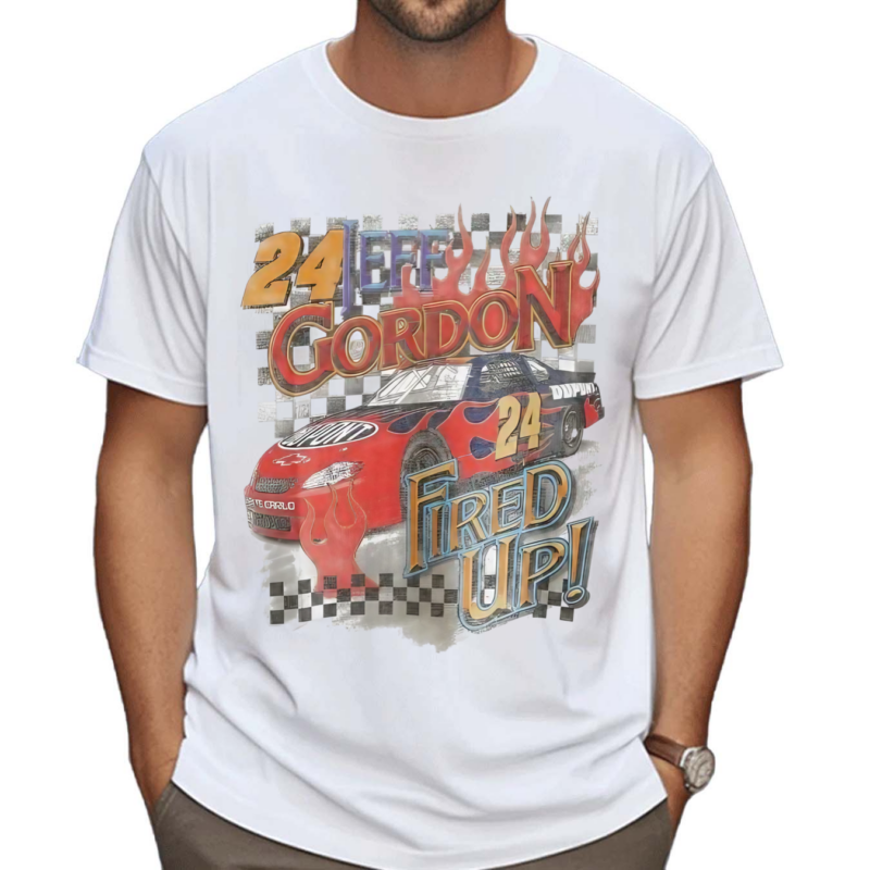 Jeff Gordon Vintage Inspired 24 Fired Up Shirt