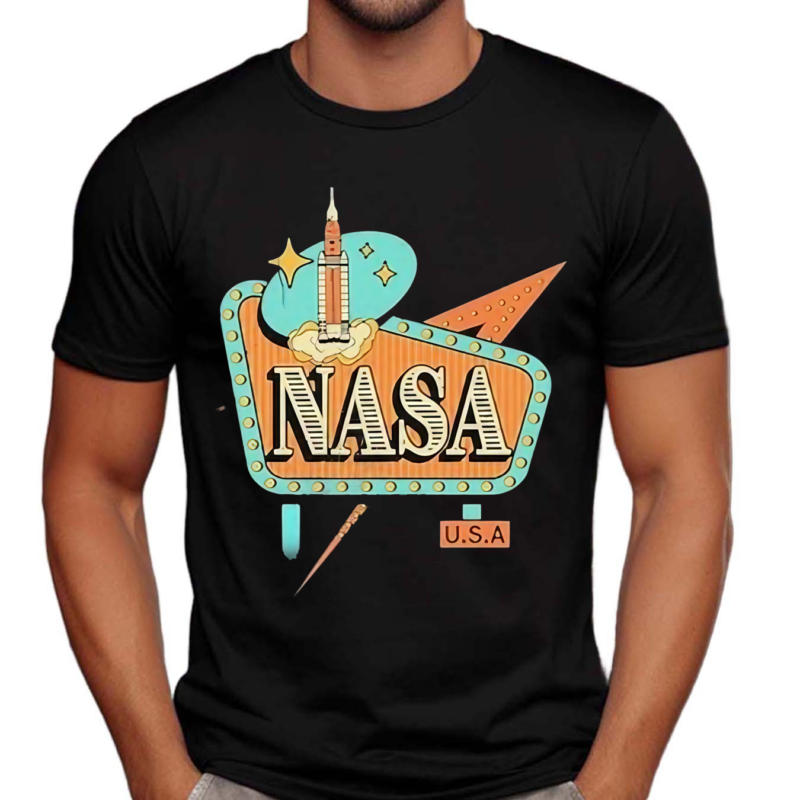 Nasa Gear Nasa & Usa Sign Shirt