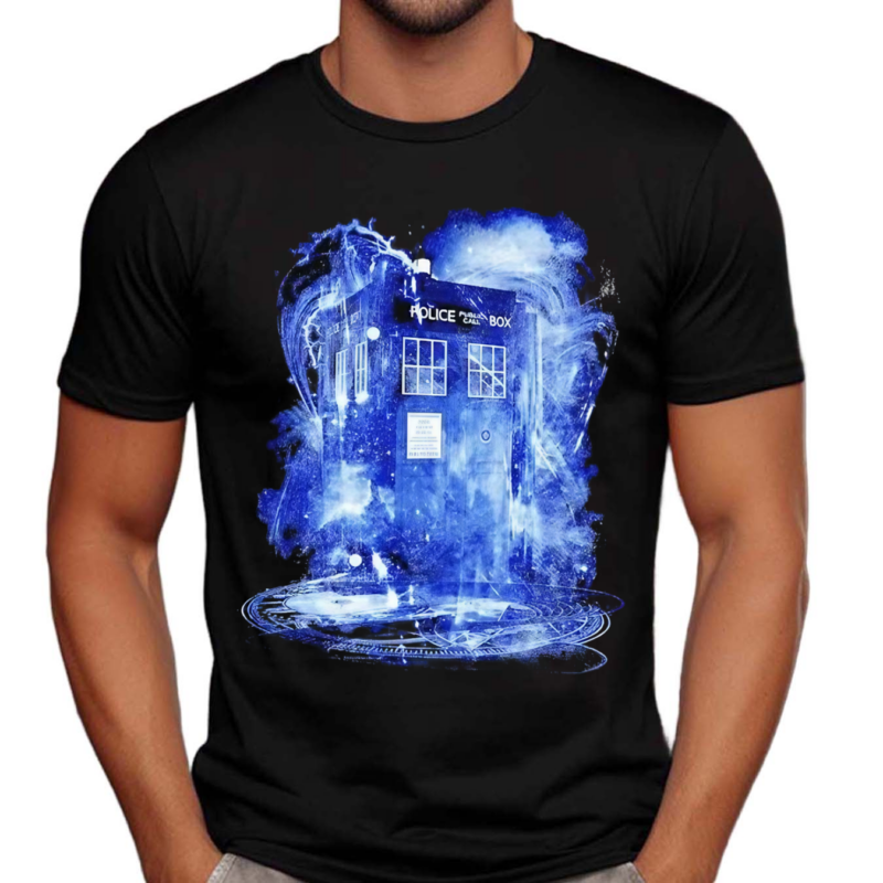 Space And Time Storm Police Public Call Box Shirt