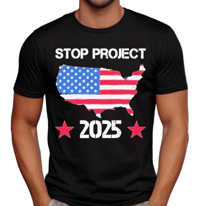 Stop Project 2025 American Flag Vintage Shirt