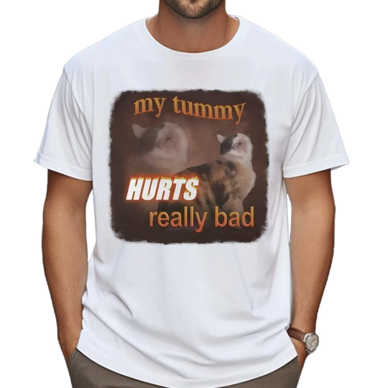 My Tummy Hurts Really Bad Cat Shirt