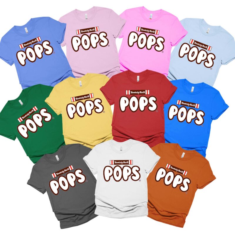 Tootsie Roll Pop Lollipops Logo Shirt, Halloween Candy Group Shirt, Family Halloween Costume Shirts, Chocolate Group Halloween Costumes Shirt