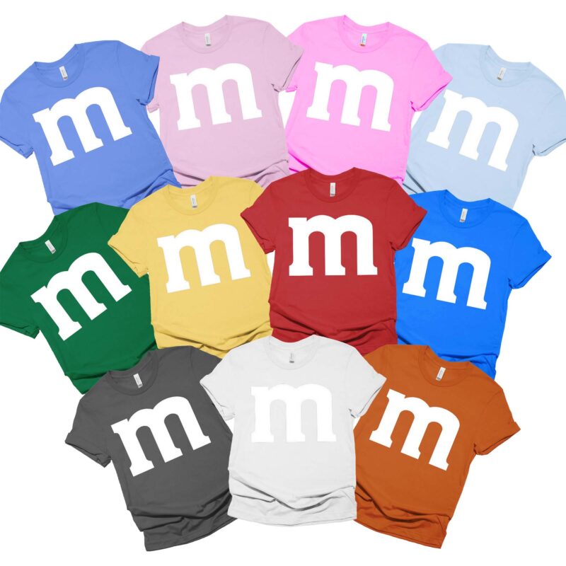 M M Family Shirt, Matching Halloween Costumes For Family Shirt, Custom Party Shirt, Mm Shirt