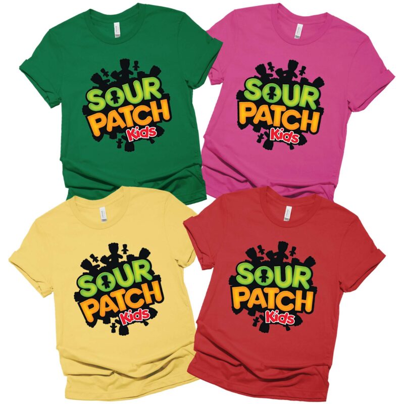 Sour Patch Kids Candy Logo Shirt, Halloween Candy Group Shirt, Family Halloween Costume Shirts, Chocolate Group Halloween Costumes Shirt, Matching Family Shirt