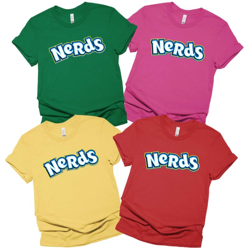 Nerds Halloween Candy Halloween Group Shirt, Family Halloween Costume Shirts, Chocolate Group Halloween Costumes Shirt, Matching Family Shirt