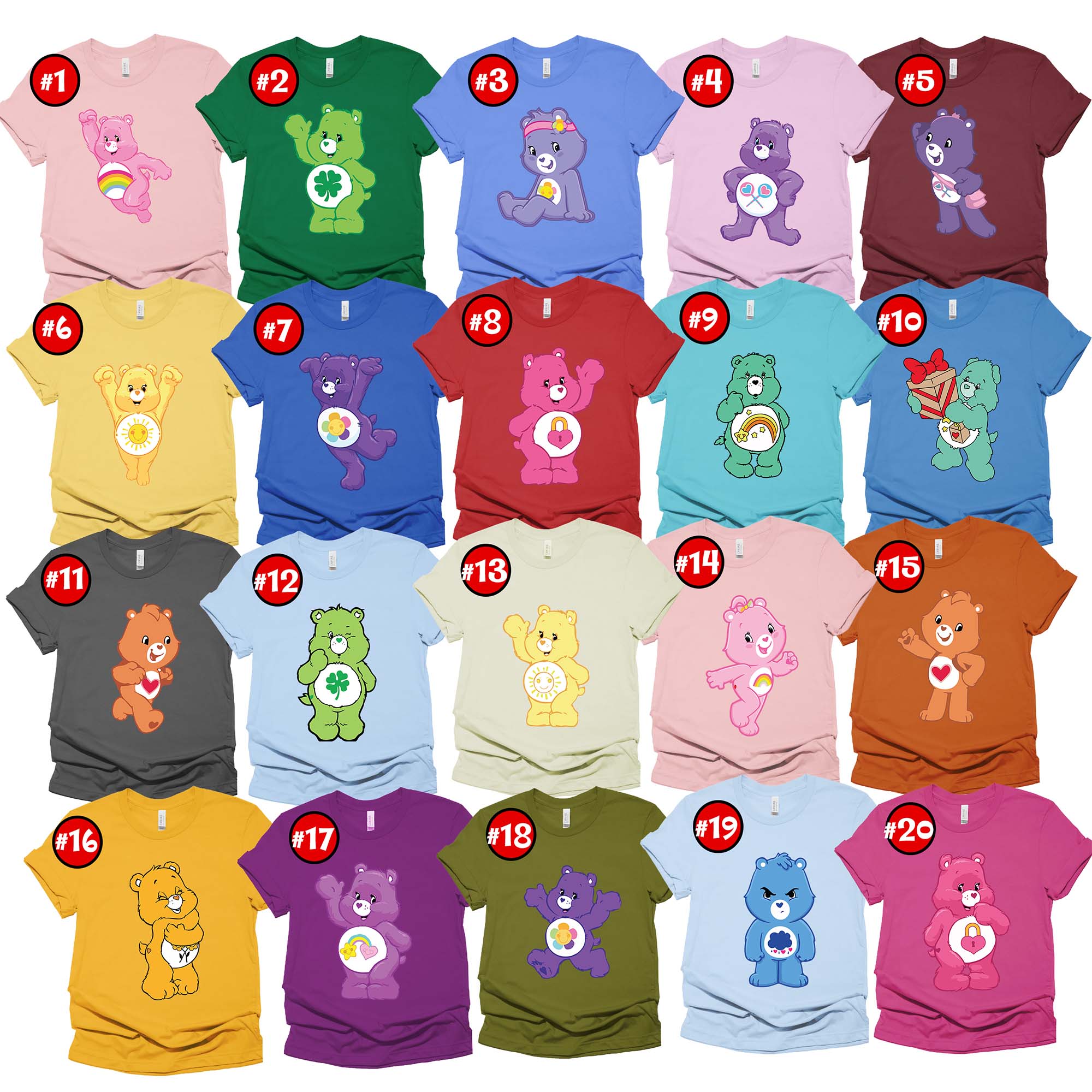 Bears Group Matching Shirt, Care Bears Family Costume Shirt, Care Bears Family Matching Shirt, Care Bear Group Shirt