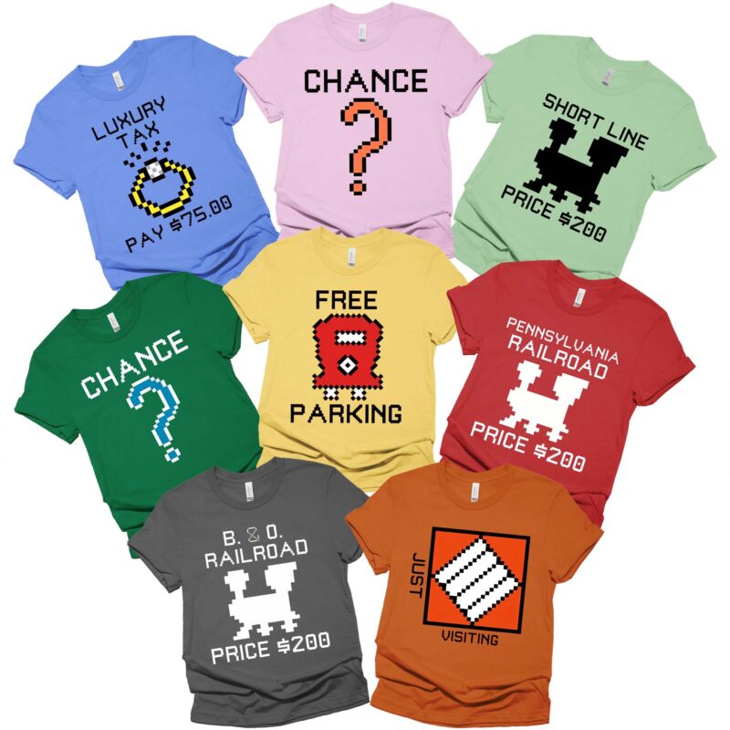 Monopoly Game Halloween Costume Shirt, Group Monopoly Game Shirt