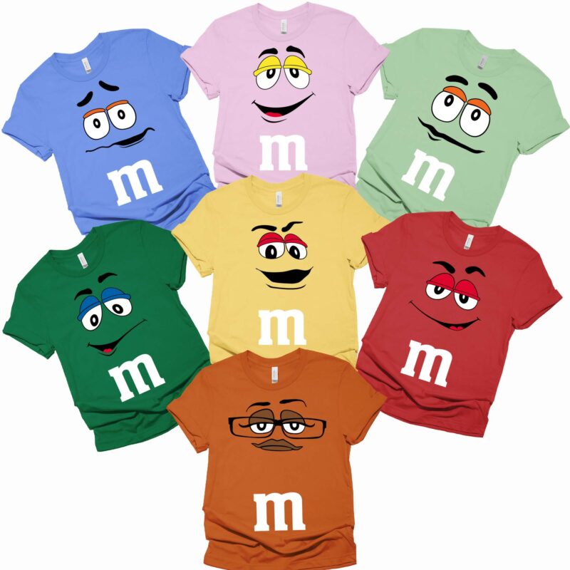 M And M Candy Matching Family Shirt, Candy Halloween Costume Shirt