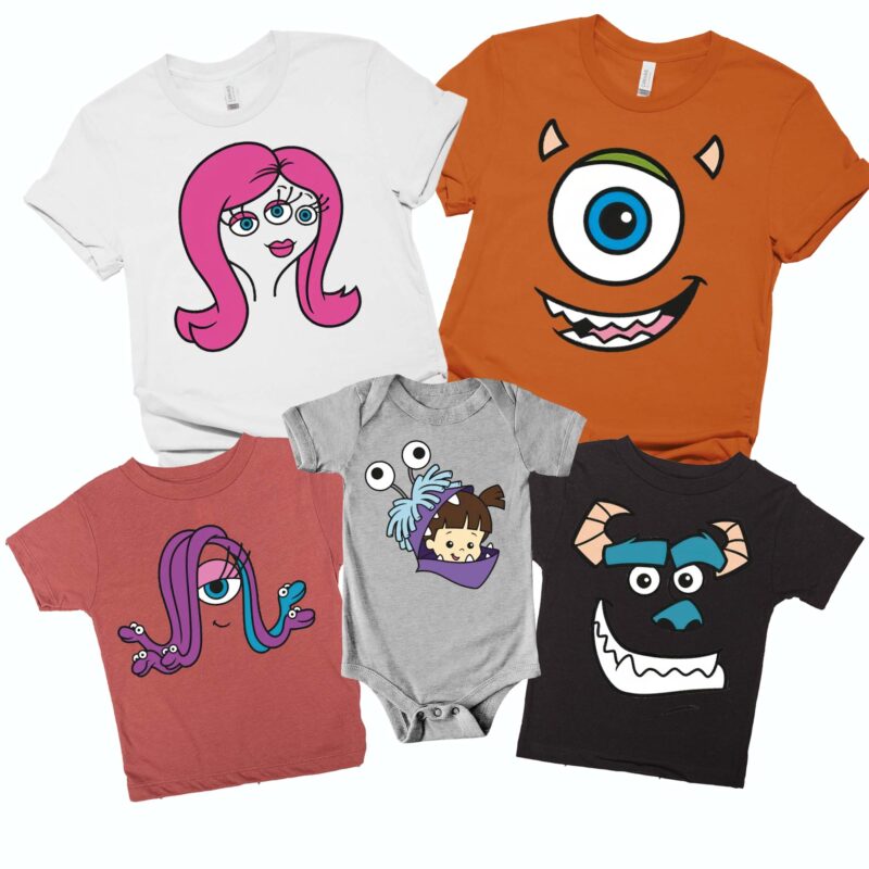 Monster INC Halloween Costume Group Matching Shirt, Monster Halloween Group Shirt