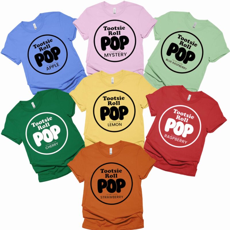 Tootsie Roll Pop Candy Group Halloween Costume Shirt