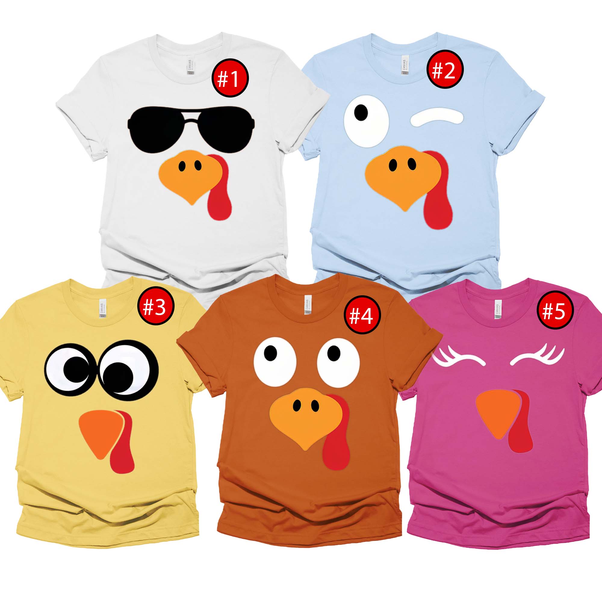 Custom Turkey Family Costume Group Matching Shirt, Thanksgiving Group Shirt