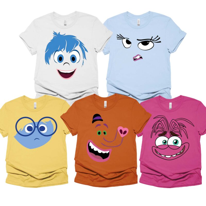 Custom Inside Out Characters Costume Matching Family Party Shirt