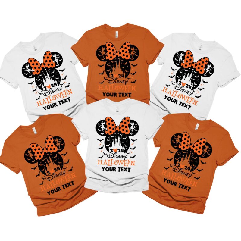 Minnie Custom Halloween Party 2024 Group Matching Shirt