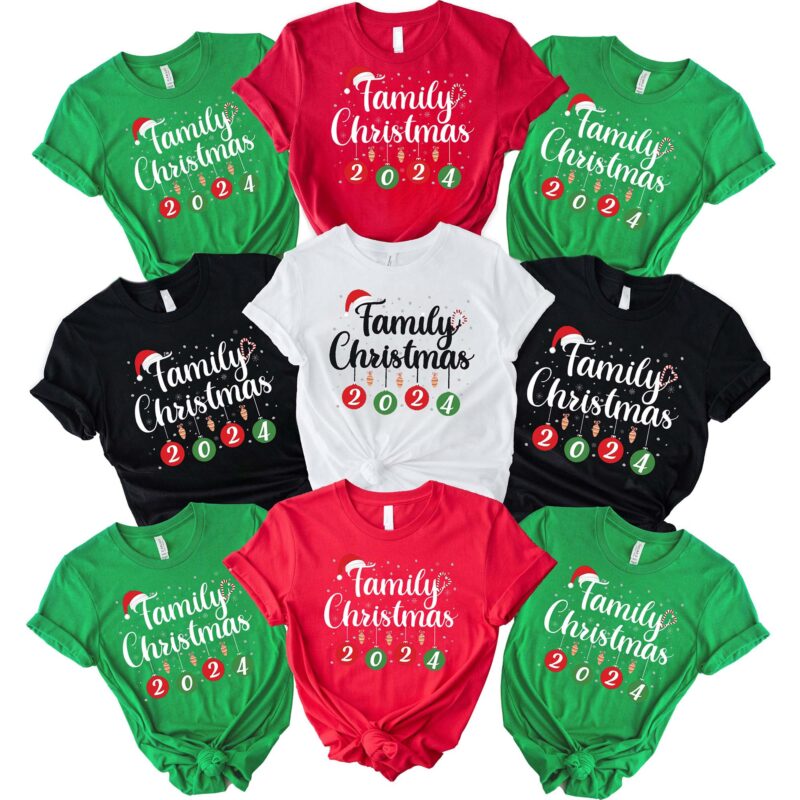 Family Christmas 2024 Matching Family Christmas Party Shirt, Family Winter Matching Christmas Pajama Shirt