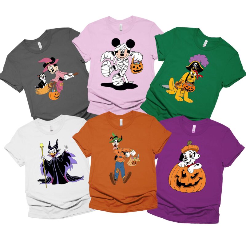 Custom Characters Halloween Matching Group Costume Shirt