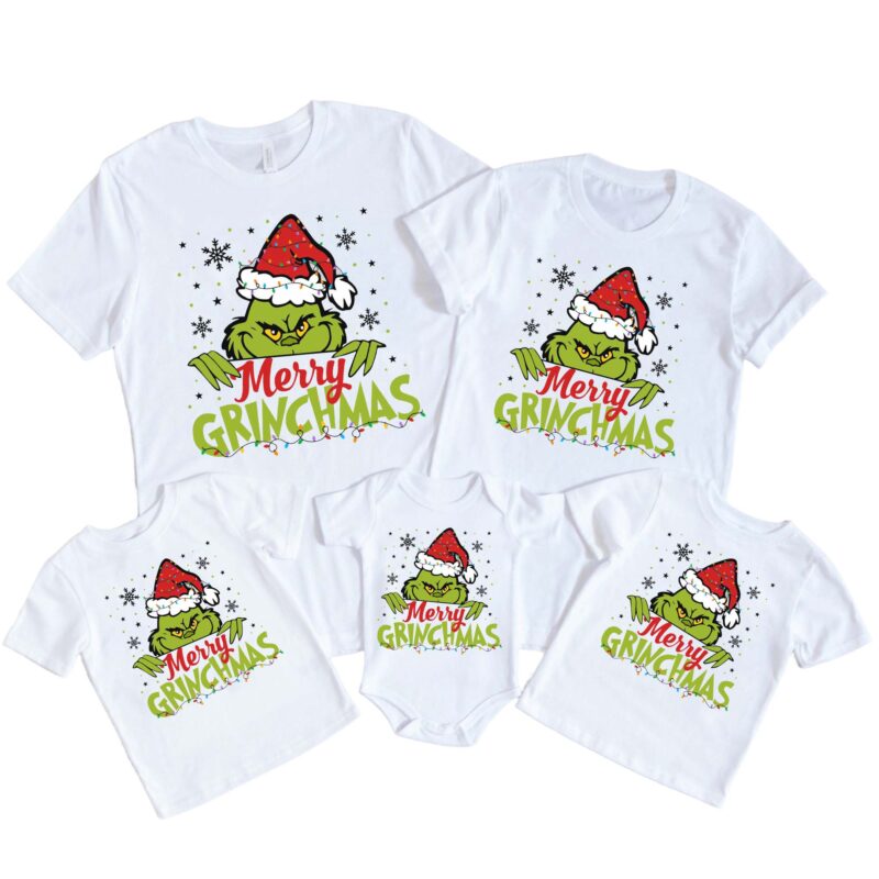 Merry Grinchmas Family Matching Christmas Shirt