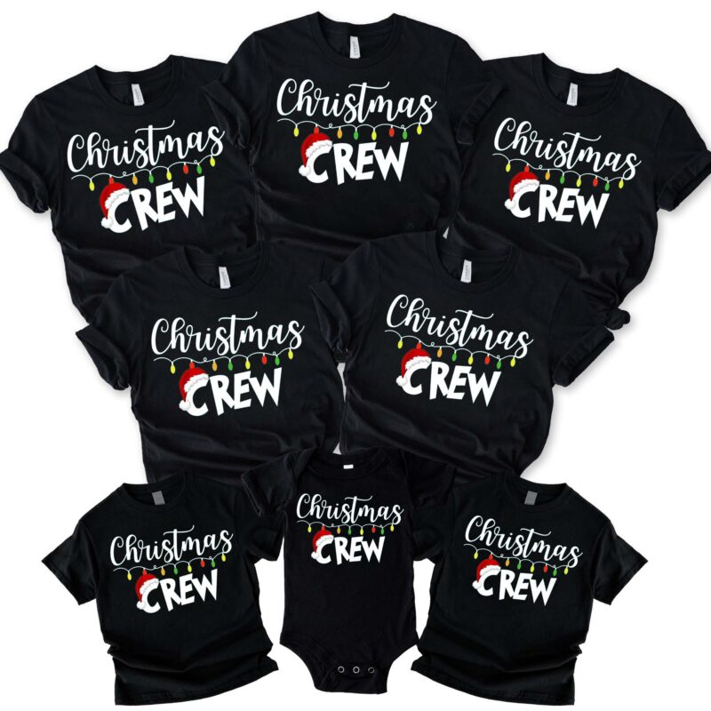 Christmas Crew Family Matching Christmas Party Shirt