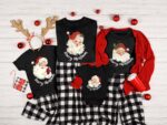 Custom Retro Santa Merry Christmas Matching Christmas Shirt