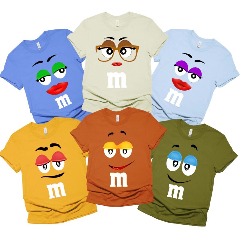 M And M Candy Halloween Matching Cosplay Shirt