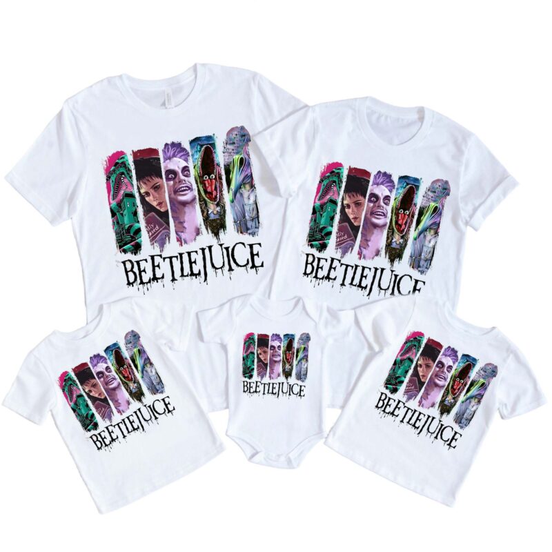 Beetlejuice Movie Matching Family Halloween Shirt