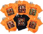 Custom Jason Voorhees Freddy Krueger Frankenstein Chucky Michael Myers Horror Movie Matching Halloween Shirt