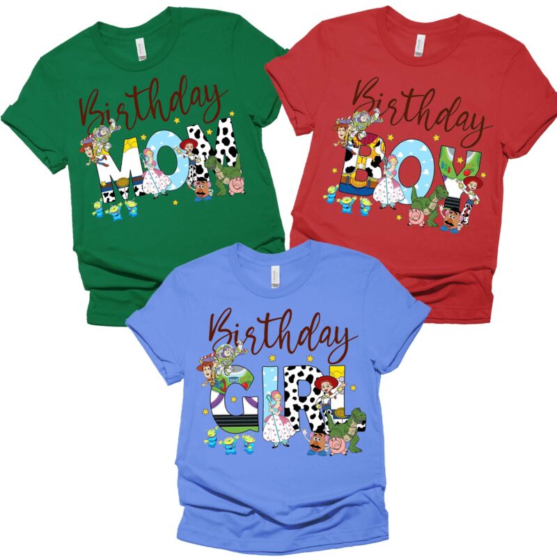 Custom Toy Story Family Birthday Matching Shirt