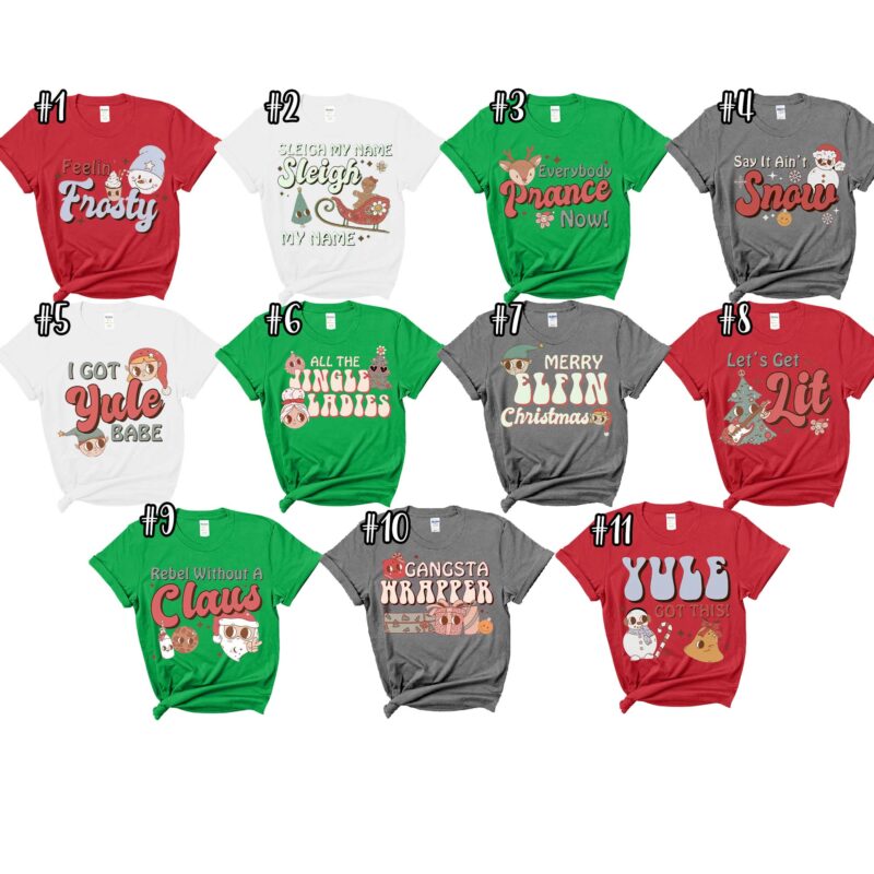 Custom Feelin Frosty Everybody Prance Now Group Matching Christmas Shirt