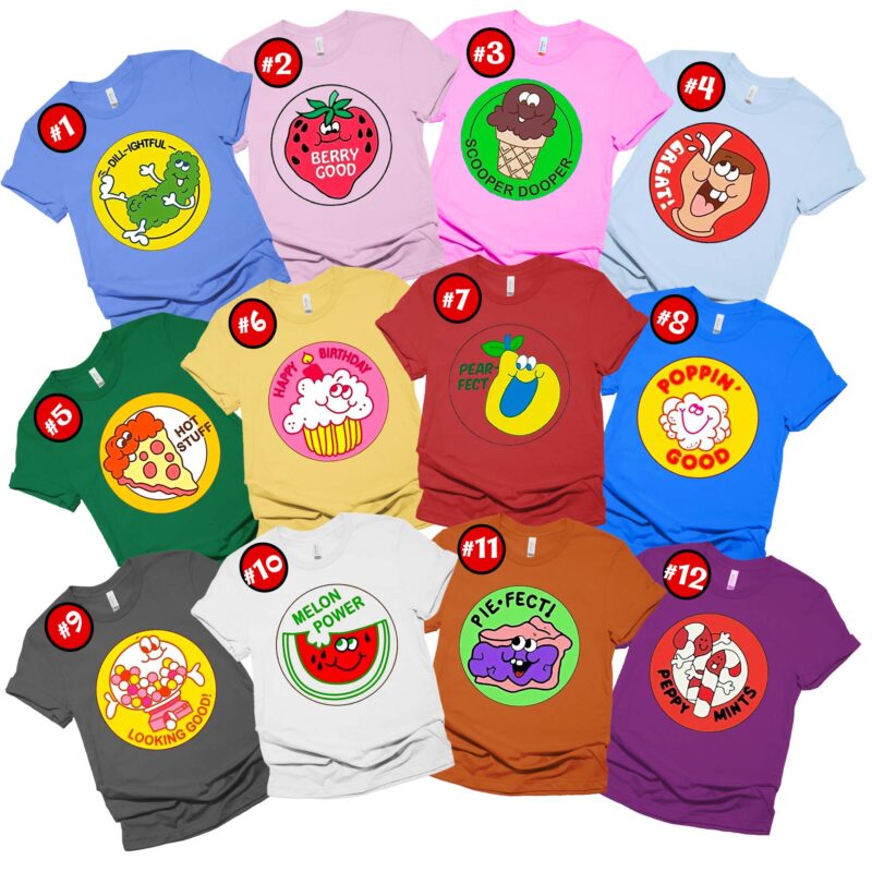 Custom Scratch And Sniff Stickers Halloween Matching Shirt